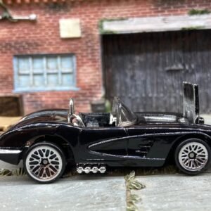 Loose Hot Wheels - 1958 Chevy Corvette Opening Hood - Black