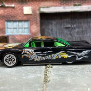 Loose Hot Wheels - 1959 Chevy Impala - Mummy and Flames Black Livery