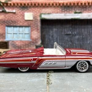 Loose Hot Wheels - 1963 Ford T-Bird Thunderbird - Dark Red and White