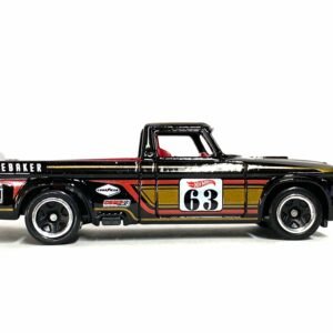 Loose Hot Wheels - 1963 Studebaker Champ Race Truck - Black and Gold 63