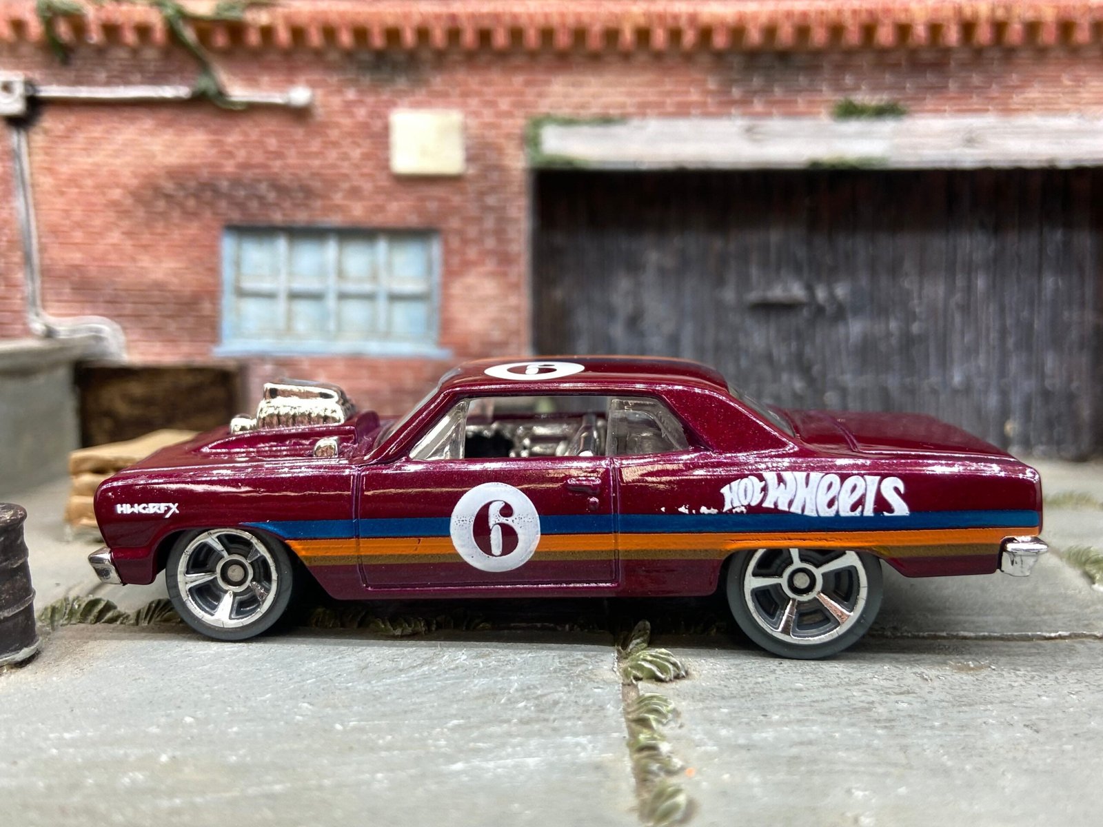 Hot Wheels 1964 Chevy Chevelle SS - Burgundy #6 Livery
