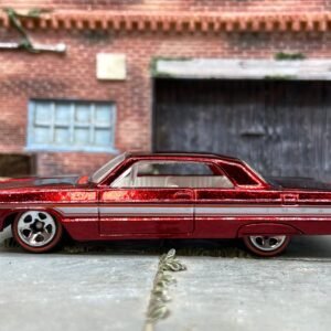 Loose Hot Wheels - 1964 Chevy Impala 30th Anniversary Redline Edition - Red Spectra Flame and White