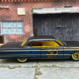 Loose Hot Wheels - 1964 Chevy Impala - 50th ANN. Satin Black and Gold