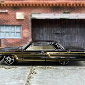 Loose Hot Wheels - 1964 Chevy Impala - Black and Gold