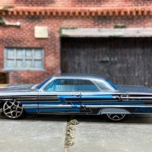 Loose Hot Wheels - 1964 Chevy Impala - Light Blue with Graphics