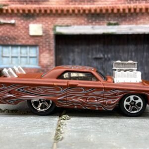 Loose Hot Wheels - 1964 Chevy Impala - Primer with Pipes and Supercharger