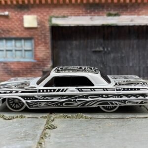 Loose Hot Wheels - 1964 Chevy Impala - White and Black