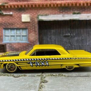 Loose Hot Wheels 1964 Chevy Impala - Yellow Taxi Livery