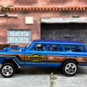 Loose Hot Wheels - 1964 Chevy Nova Station Wagon Gasser - Southeast Gassers Satin Blue Livery