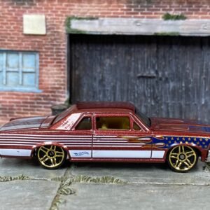 Loose Hot Wheels - 1964 Pontiac GTO - Redish Stars and Stripes