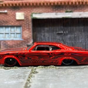 Loose Hot Wheels 1965 Chevy Impala - Red and Black
