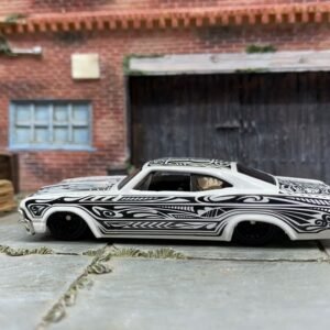 Loose Hot Wheels 1965 Chevy Impala - White and Black