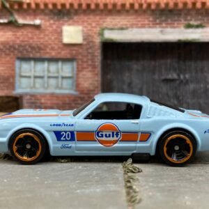 Loose Hot Wheels 1965 Ford Mustang Fastback Dressed in Blue Gulf Livery