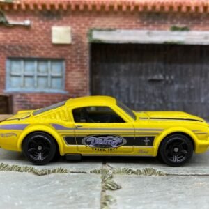 Loose Hot Wheels - 1965 Ford Mustang Fastback - Yellow and Black Detroit Speed Livery