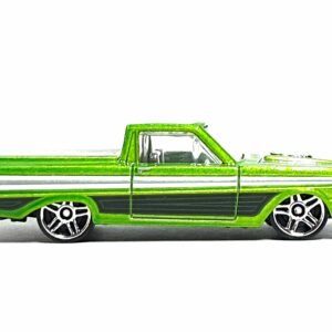Loose Hot Wheels - 1965 Ford Ranchero - Green, Black and White