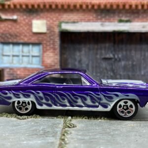Loose Hot Wheels - 1966 Ford Fairlane GT - Purple and White with Flames