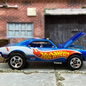 Loose Hot Wheels - 1967 Chevy Camaro - Blue Hot Wheels Livery With an Opening Hood