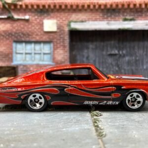 Loose Hot Wheels 1967 Dodge Charger Dressed in Orange and Black