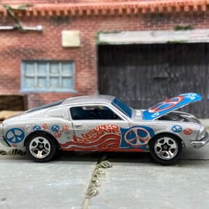 Loose Hot Wheels - 1967 Ford Mustang Fastback - Silver Peace United Groove Livery
