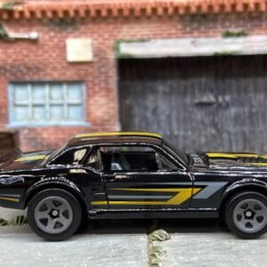 Loose Hot Wheels 1967 Ford Mustang GT Dressed in Black and Yellow