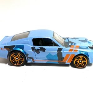 Loose Hot Wheels - 1967 Ford Mustang Shelby GT500 - Blue and Orange Camo