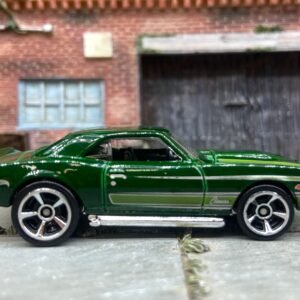 Loose Hot Wheels 1968 Chevy Camaro COPO In Green with Green Stripes