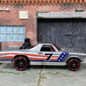 Loose Hot Wheels - 1968 Chevy El Camino - Silver Stars and Stripes