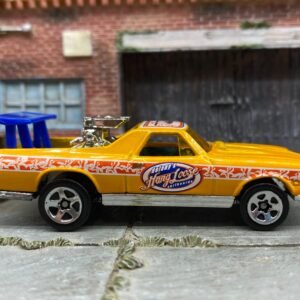 Loose Hot Wheels - 1968 Chevy El Camino - Yellow and Orange Hang Loose