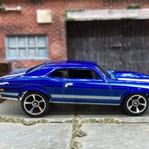 Loose Hot Wheels 1968 Chevy Nova - Blue and White