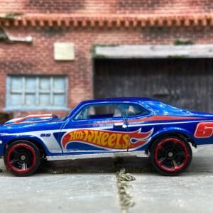 Loose Hot Wheels 1968 Chevy Nova Dressed in Hot Wheels Blue Livery