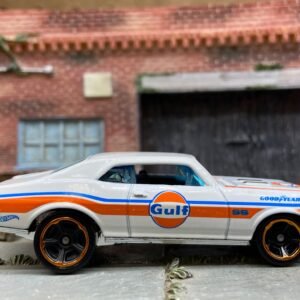 Loose Hot Wheels - 1968 Chevy Nova - White, Blue and Orange Gulf Livery