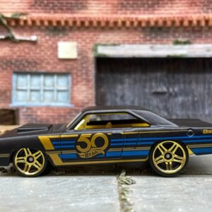 Loose Hot Wheels - 1968 Dodge Dart - Hot Wheels 50th Anniversary Satin Black and Gold