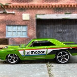 Loose Hot Wheels 1968 Dodge Dart Dressed in MOPAR Green and Black