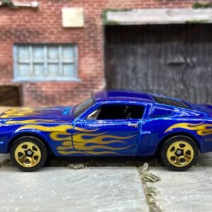 Loose Hot Wheels -1968 Ford Mustang Shelby GT500 - Blue with Flames