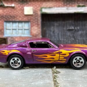 Loose Hot Wheels - 1968 Ford Mustang Shelby GT500 - Purple with Flames
