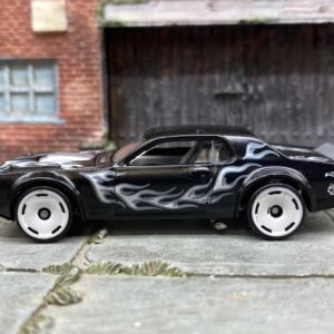 Loose Hot Wheels 1968 Mercury Cougar Dressed in Satin Black with Flames