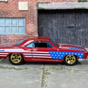 Loose Hot Wheels - 1968 Plymouth Barracuda Formula S - Dark Red Stars and Stripes