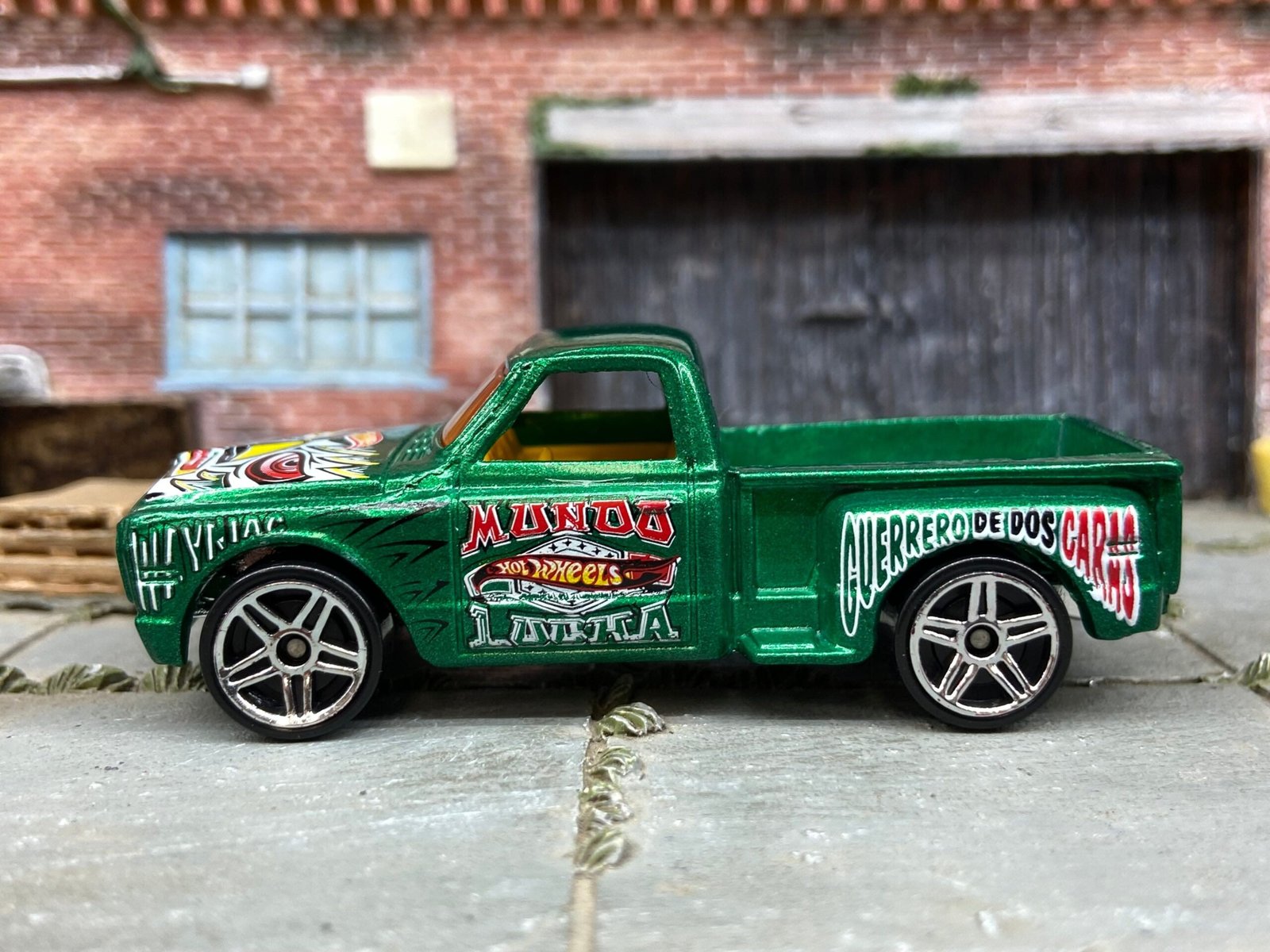 Loose Hot Wheels - 1969 Chevy Pick Up Truck - Green Lathien
