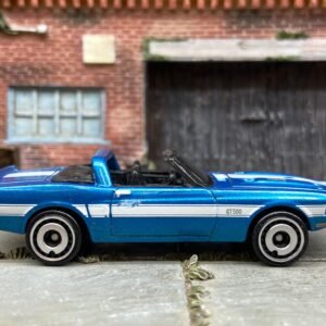 Loose Hot Wheels 1969 Ford Mustang Shelby GT500 Dressed in Blue and White