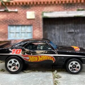 Loose Hot Wheels - 1969 Pontiac Firebird T/A - Black Hot Wheels Livery with Chrome Interior