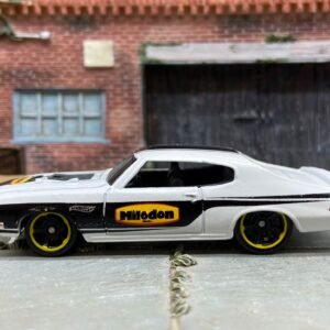 Loose Hot Wheels 1970 Buick GSX Dressed in White and Black Milodon Livery