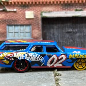 Loose Hot Wheels 1970 Chevy Chevelle SS Station Wagon Dressed in Daredevils Blue and Red Livery