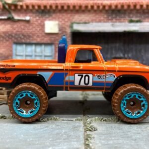 Loose Hot Wheels - 1970 Dodge Power Wagon 4x4 Truck - Orange