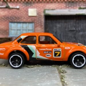 Loose Hot Wheels - 1970 Ford Escort RS 1600 - Orange #7 Rally Race Livery