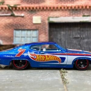 Loose Hot Wheels 1970 Ford Torino Dressed in Blue Hot Wheels Livery