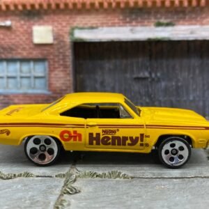 Loose Hot Wheels - 1970 Plymouth Roadrunner - Yellow Oh Henry Bar