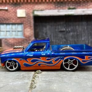 Hot Wheels 1971 Chevy LUV Pick Up Drag Truck - Blue with Flames