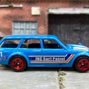 Loose Hot Wheels - 1971 Datsun 510 Wagon - Light Blue Surf Patrol