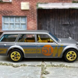 Loose Hot Wheels - 1971 Datsun 510 Wagon - Gray and Gold 51st Anniversary
