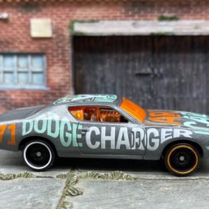 Hot Wheels 1971 Dodge Charger - Gray Blue and Orange